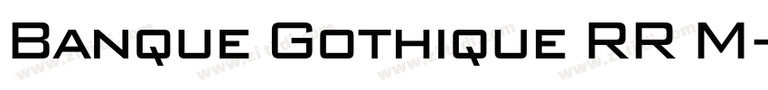 Banque Gothique RR M字体转换